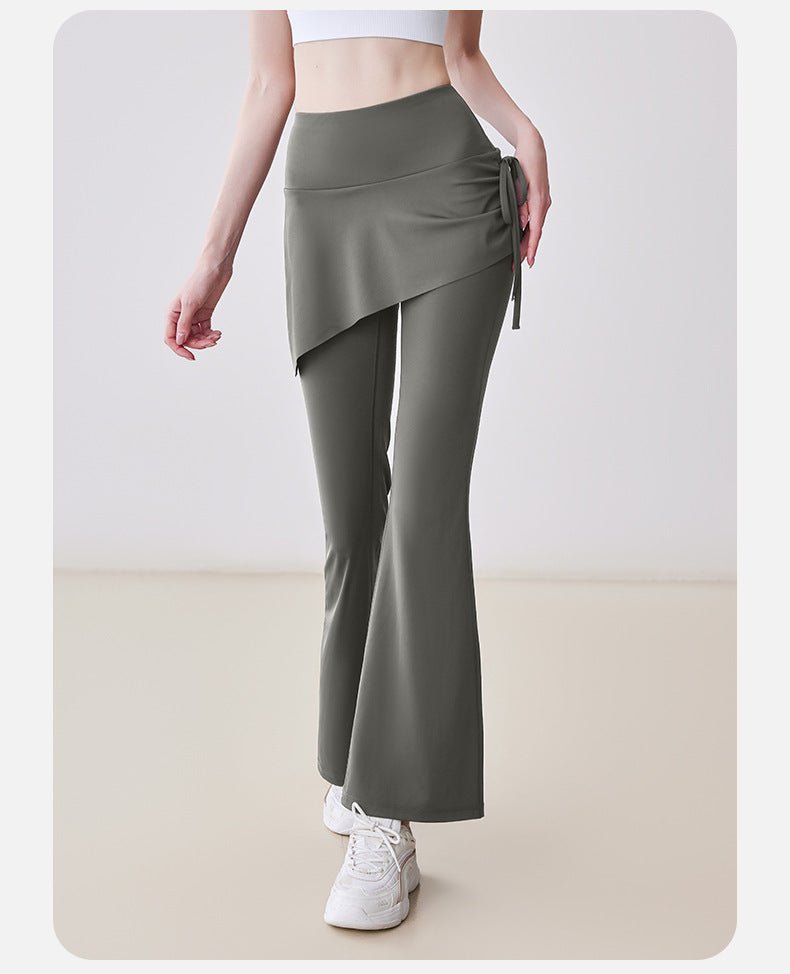 High Waist Skirted Flare Yoga Pants Women | Slim Fit Sport Leggings - Women's Activewear by Ceecile